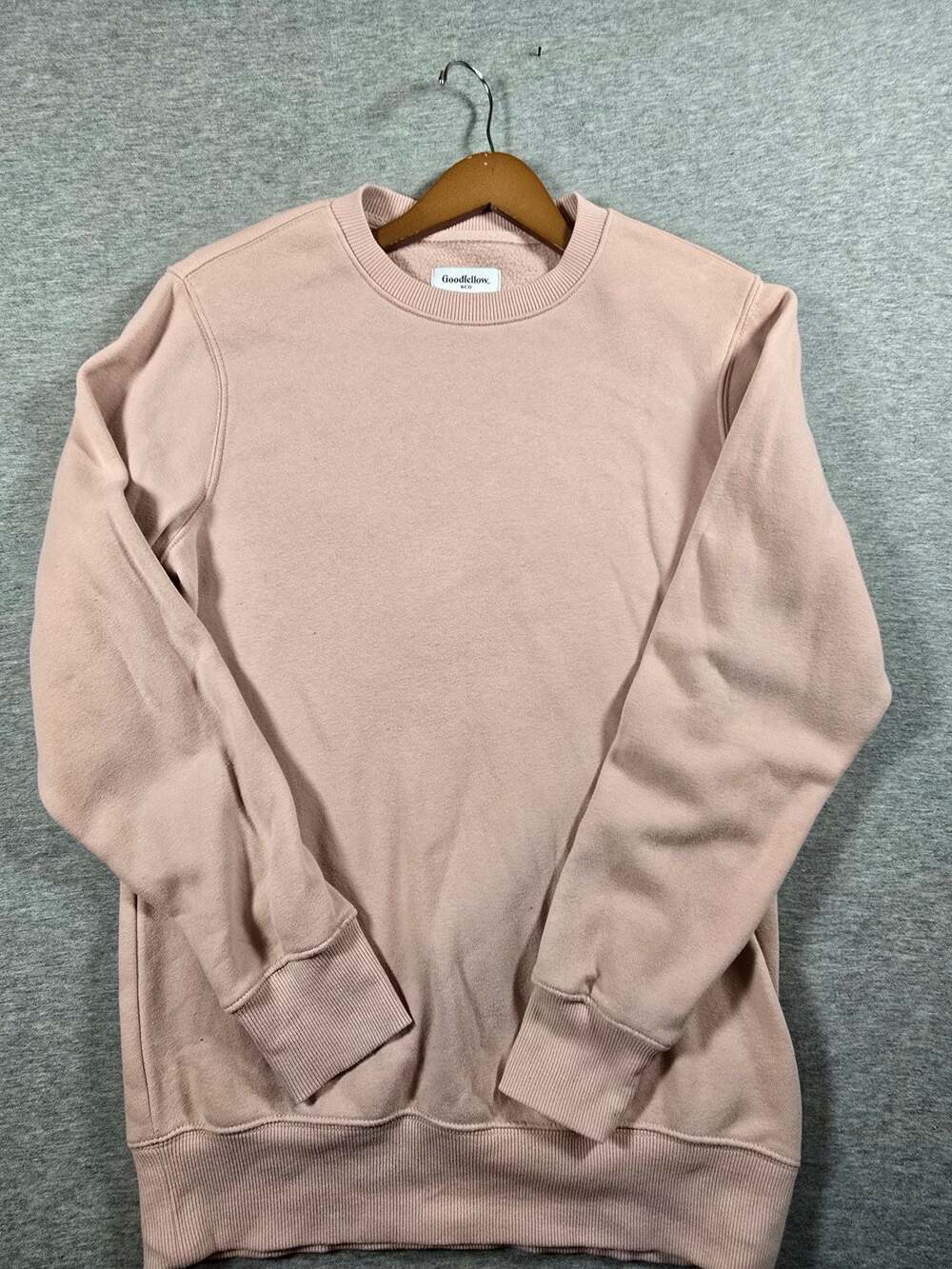 Goodfellow & Co Men's Crew Neck Fleece Sweatshirt - Pink